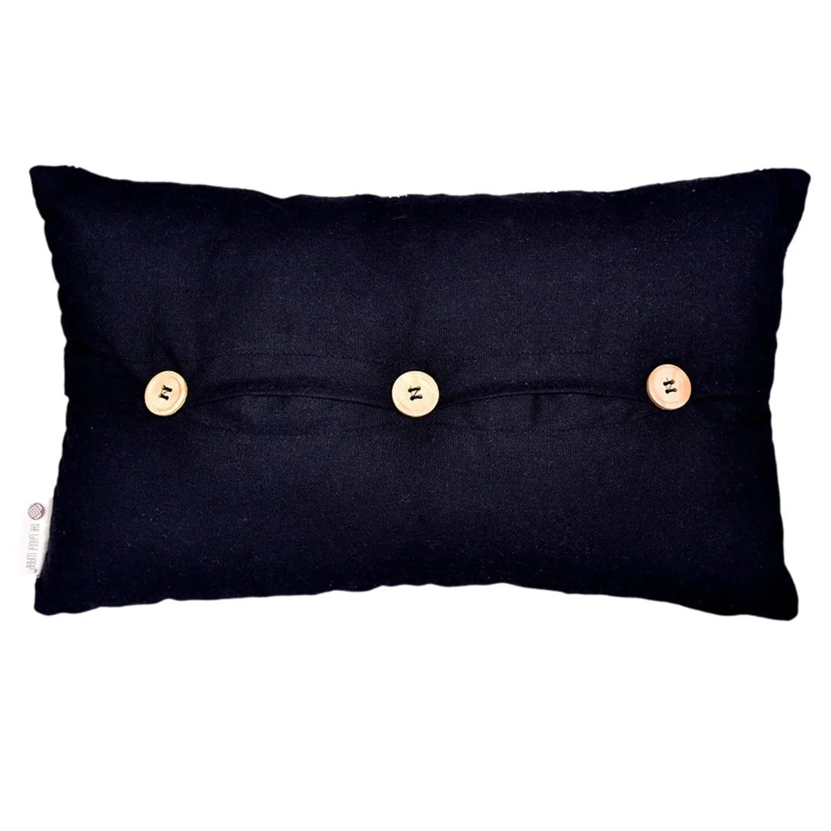 Stonewash Embroidered Cushion Cover