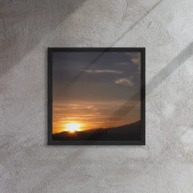 Sunset Framed Canvas Print