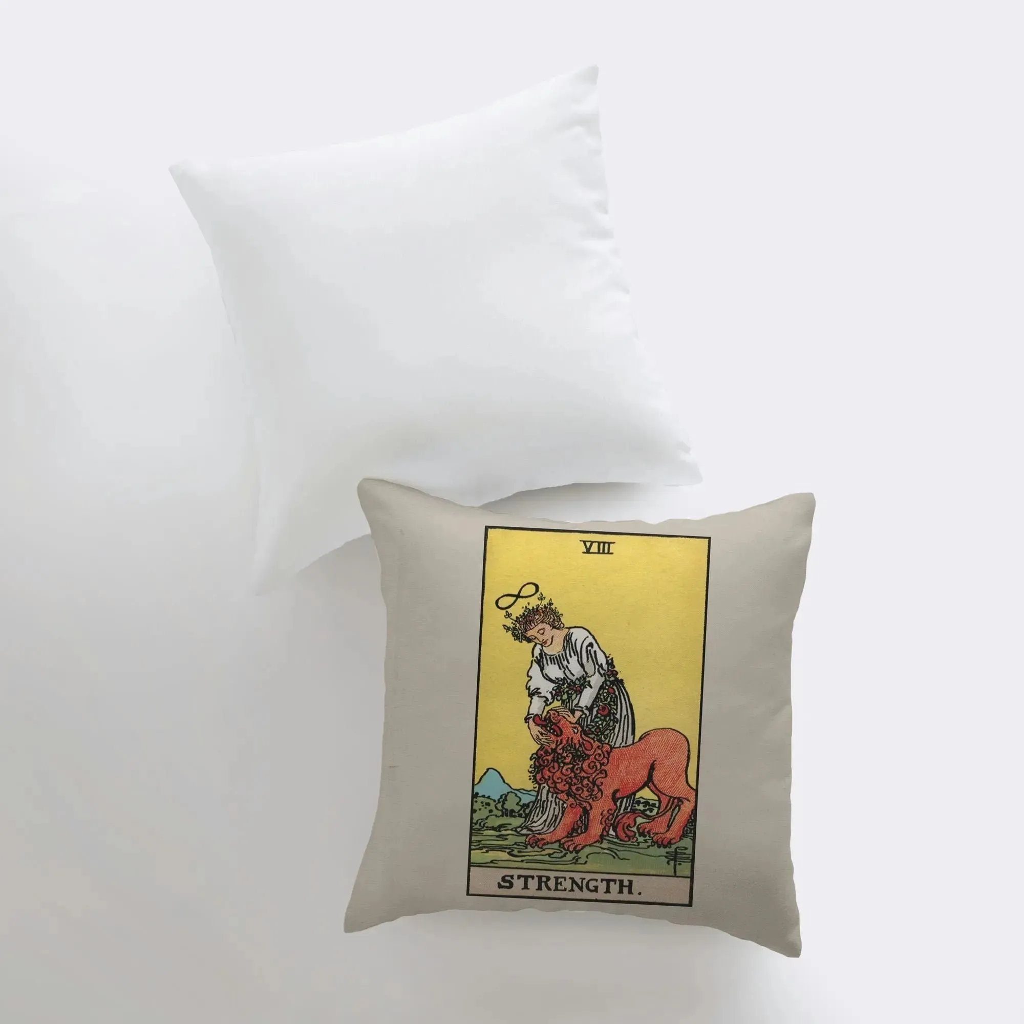 Tarot Card | Strength | Zodiac | Astrology | Throw Pillow  | Map of the Stars | Home Decor | Room Decor | Astrology Sign