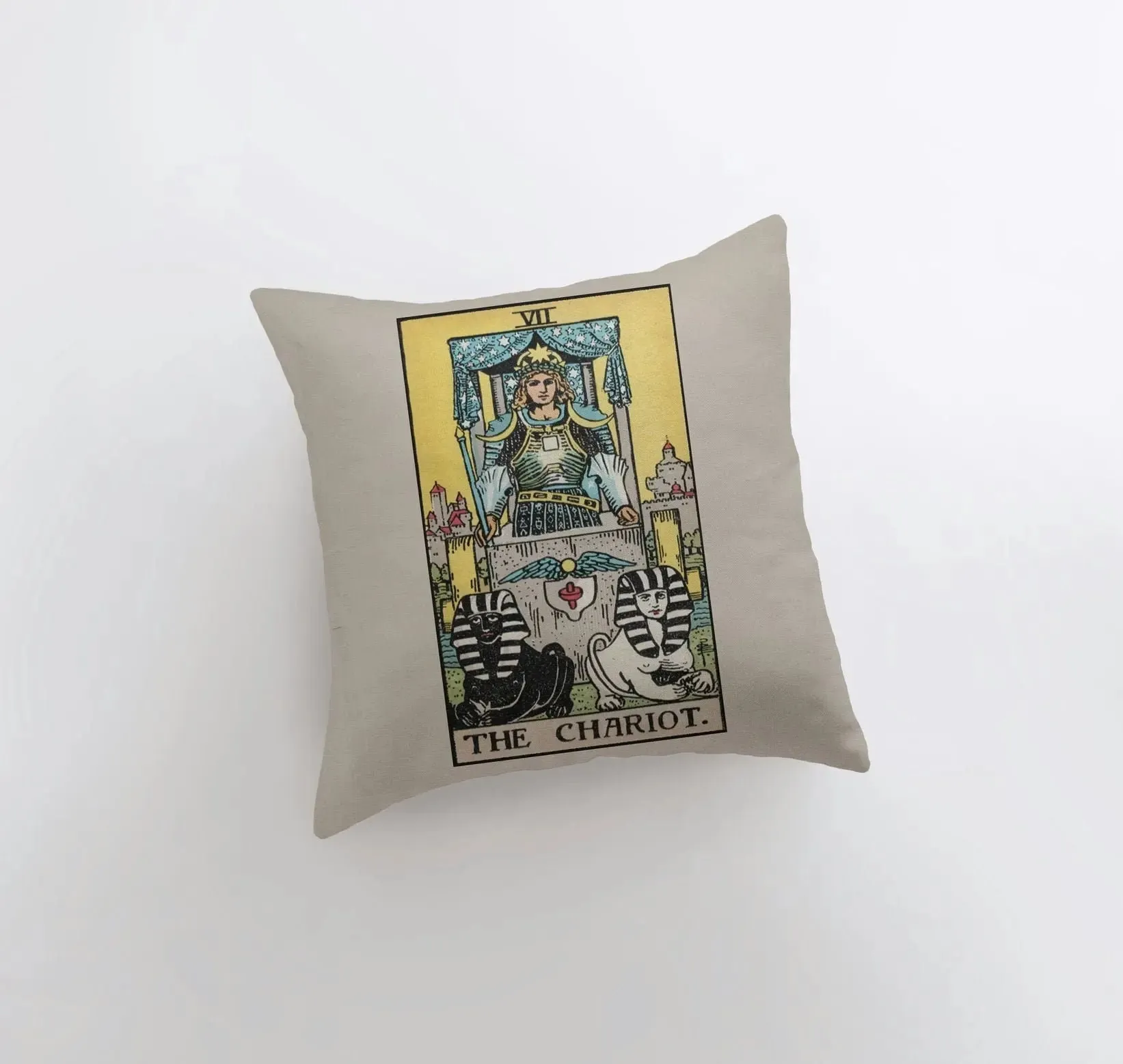 Tarot Card | The Chariot | Zodiac | Astrology | Throw Pillow  | Map of the Stars | Home Decor | Room Decor | Astrology Sign