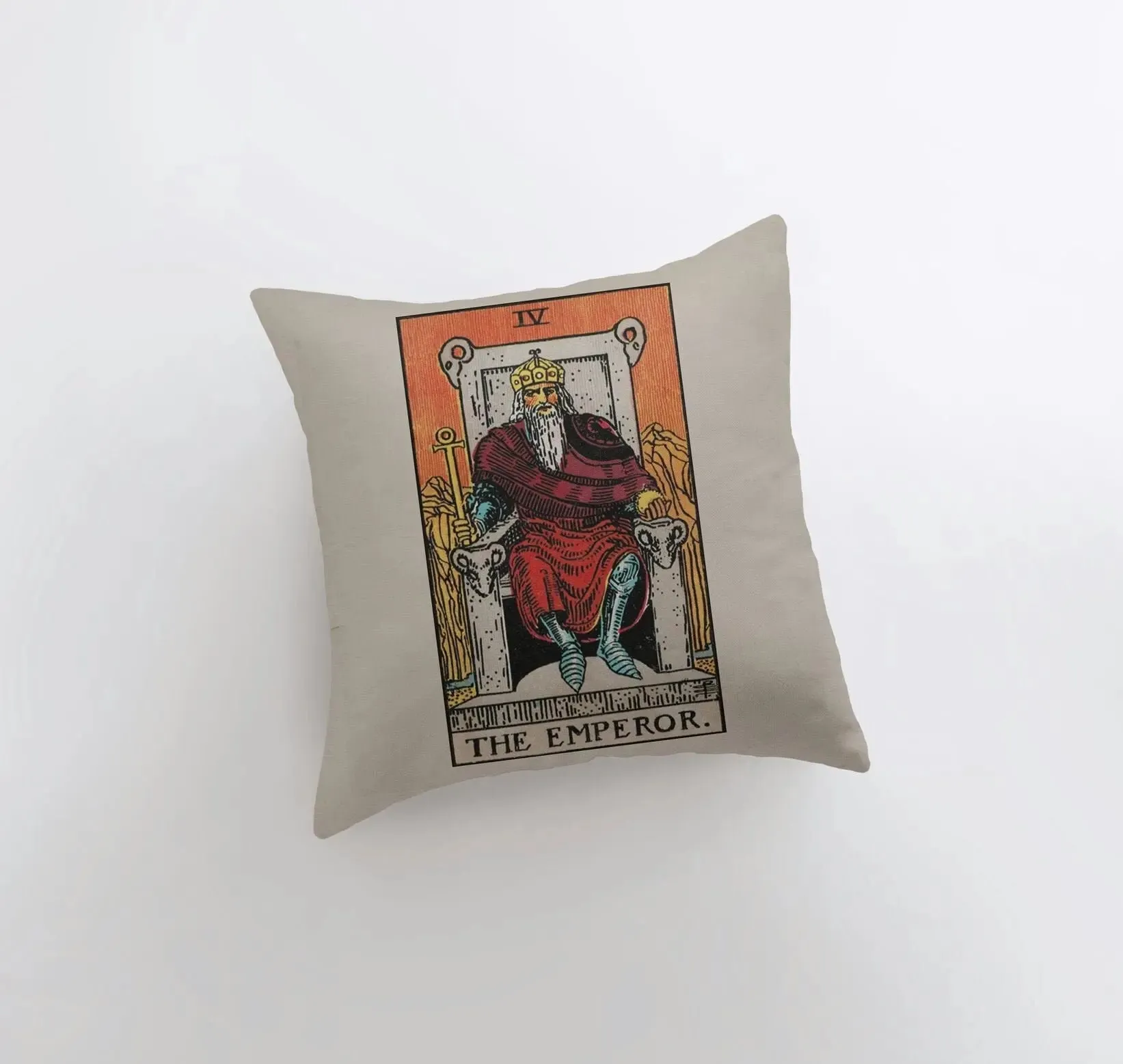 Tarot Card | The Emperor | Zodiac | Astrology | Throw Pillow  | Map of the Stars | Home Decor | Room Decor | Astrology Sign