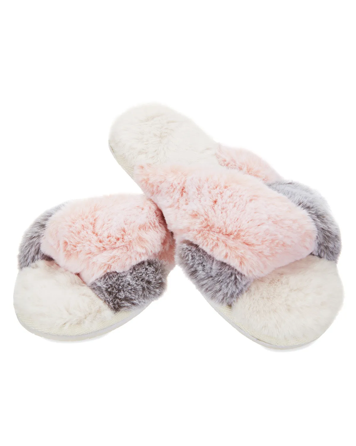 The Rita Plush Open-Toe Slippers