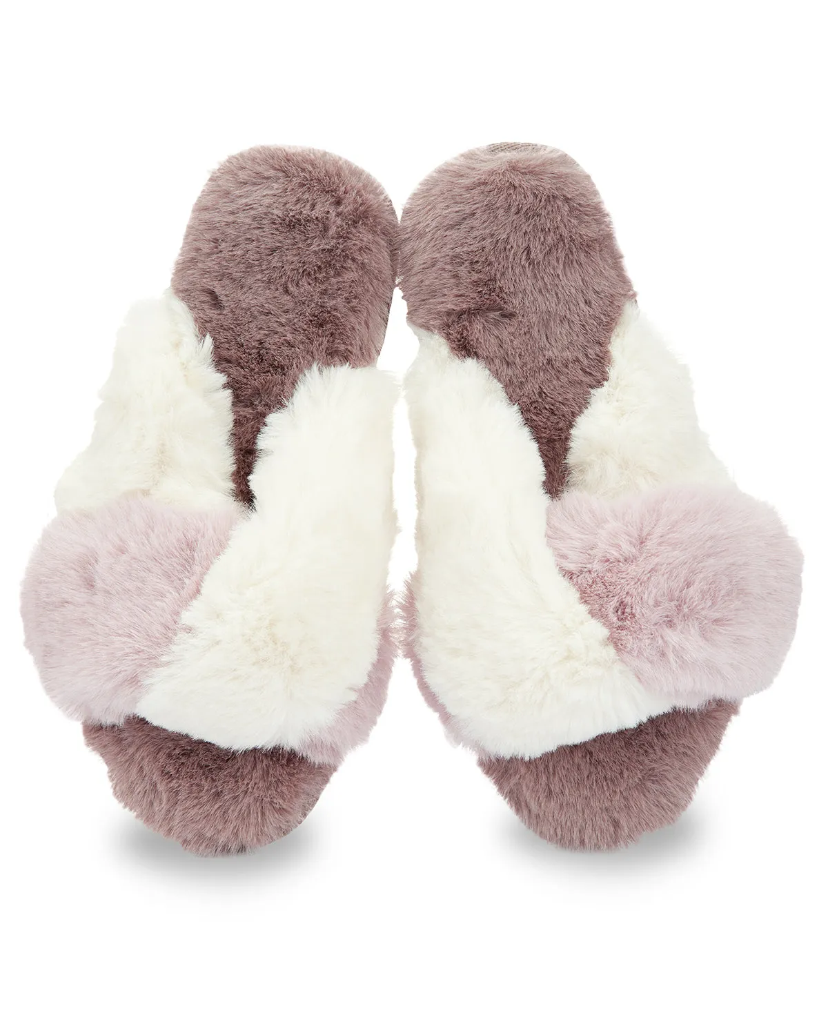 The Rita Plush Open-Toe Slippers