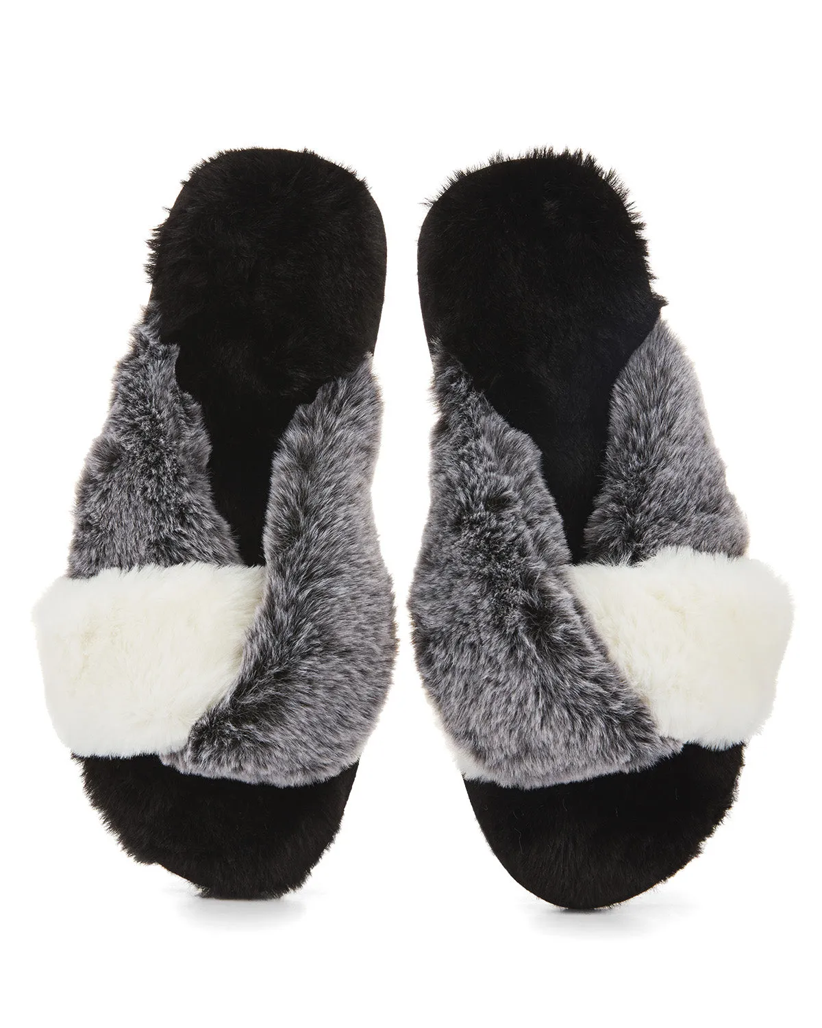 The Rita Plush Open-Toe Slippers