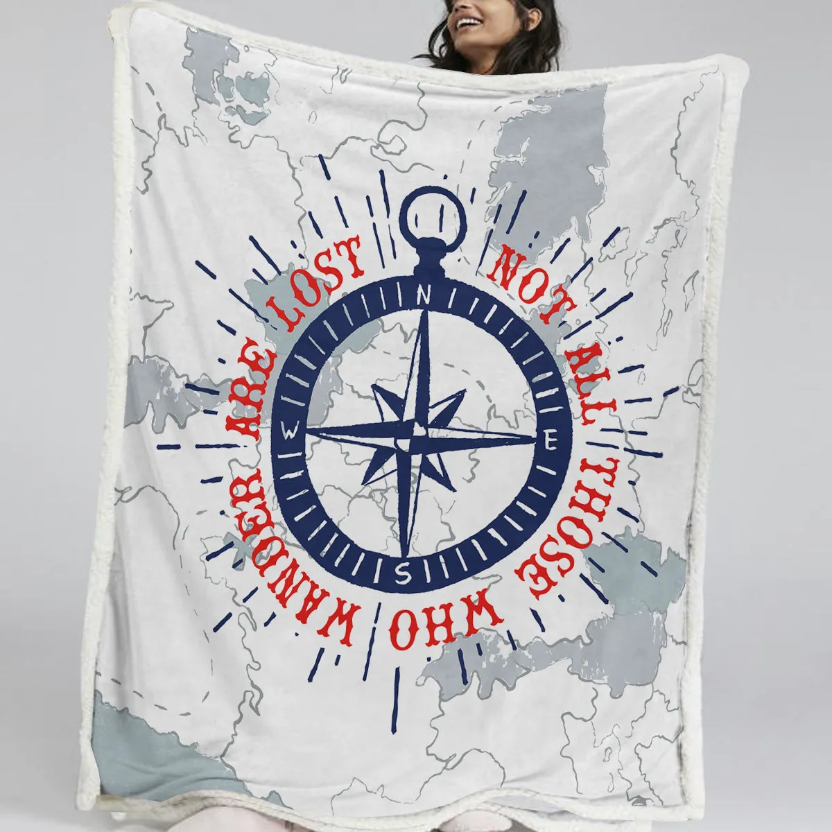 The Seafarer Soft Sherpa Blanket