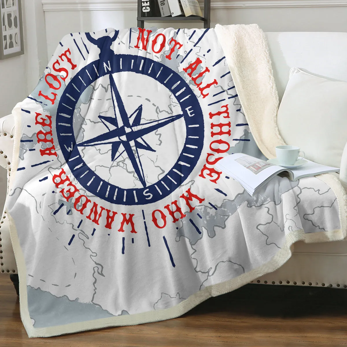 The Seafarer Soft Sherpa Blanket