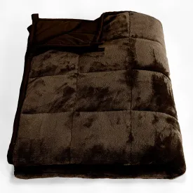 Weighted Blanket for Adults (100 x 150cm) - Flannel Fleece Taupe