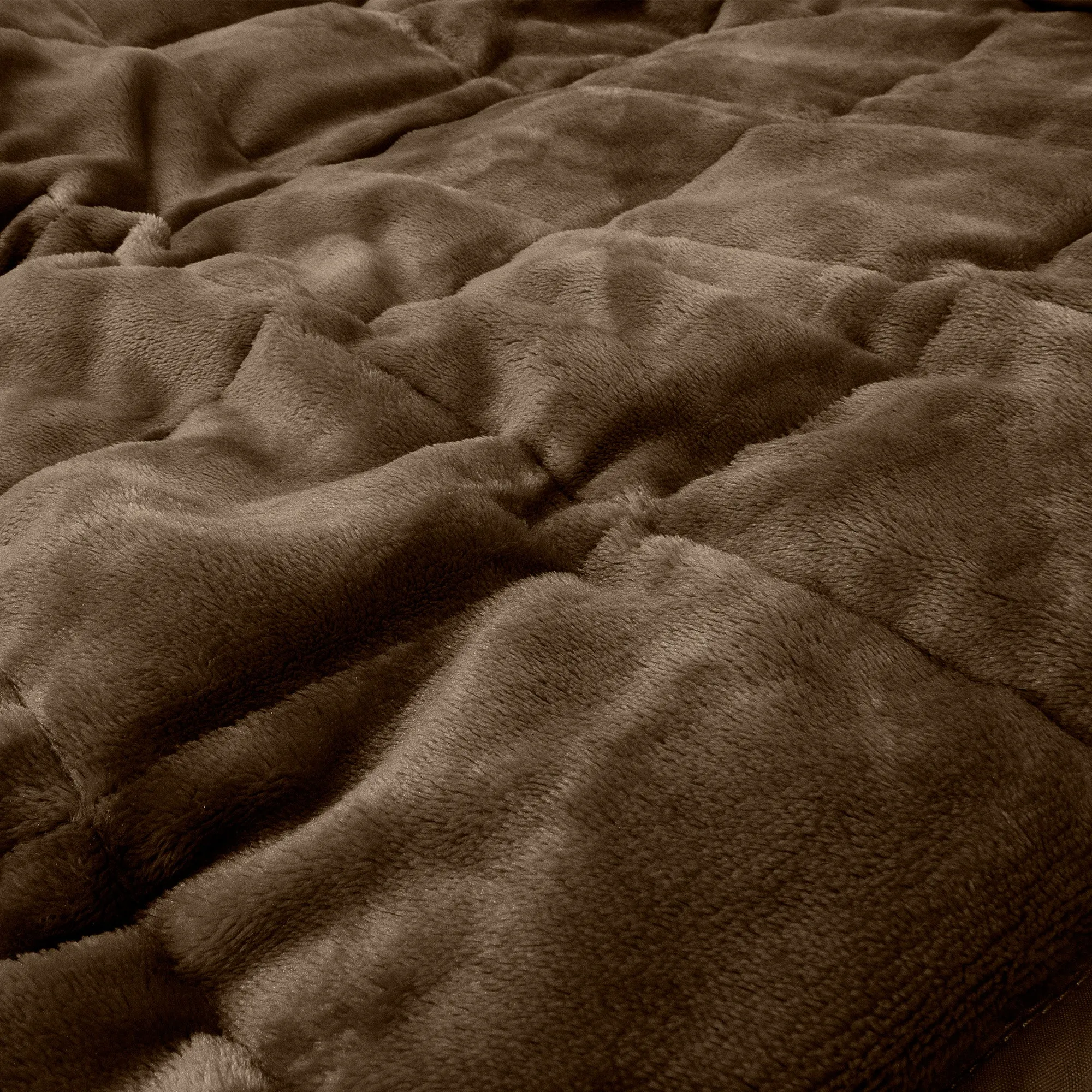 Weighted Blanket for Adults (100 x 150cm) - Flannel Fleece Taupe