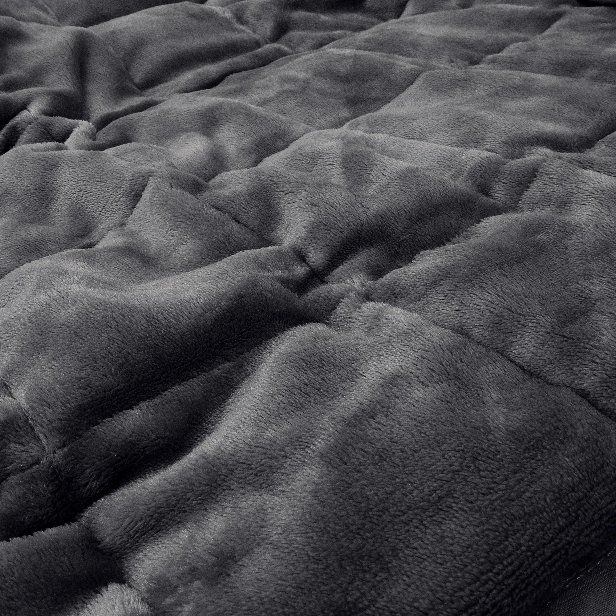 Weighted Blanket for Adults - Flannel Fleece Grey