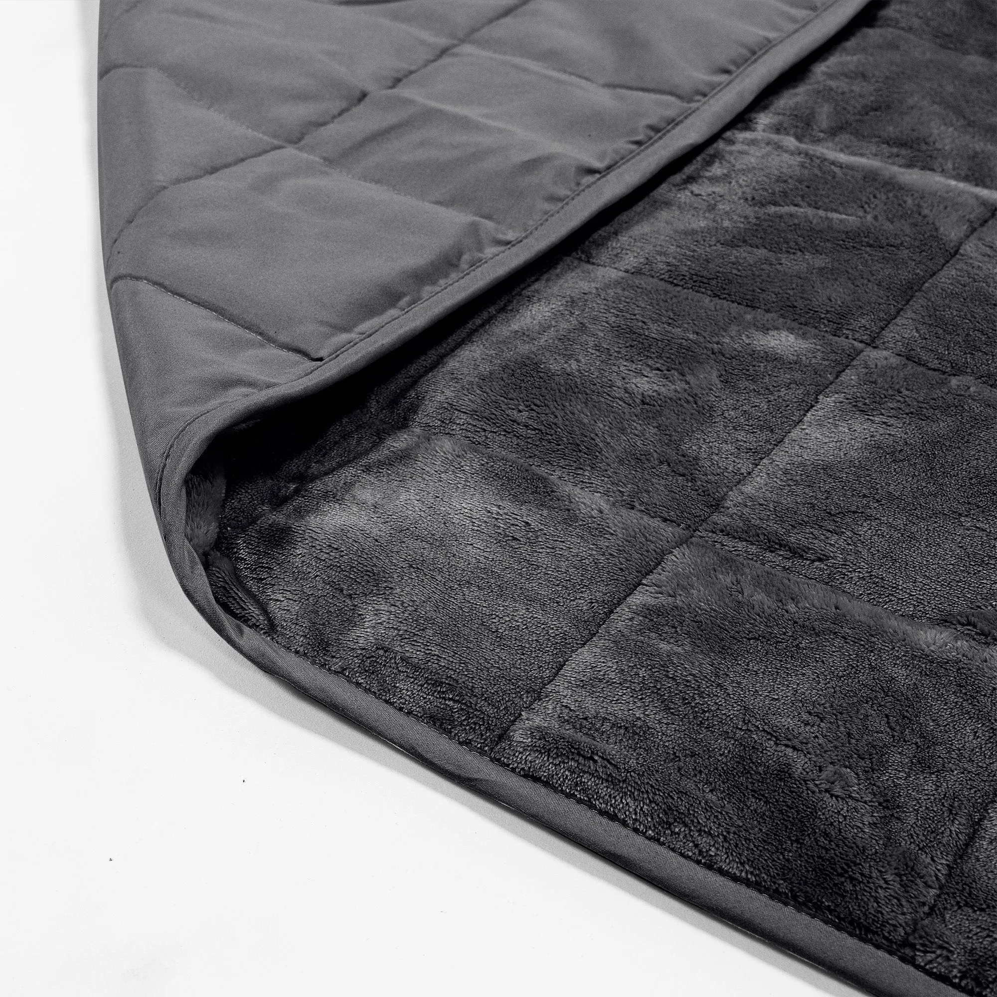 Weighted Blanket for Adults - Flannel Fleece Grey