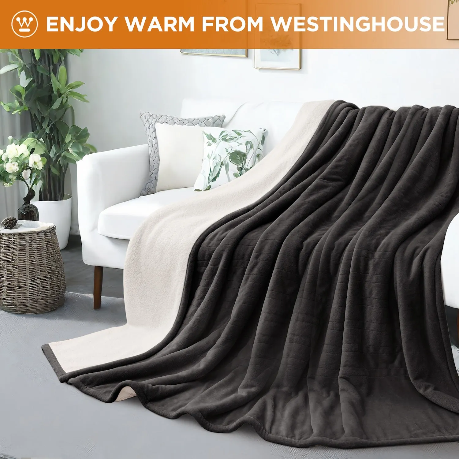 Westinghouse Electric Blanket Flannel to Sherpa