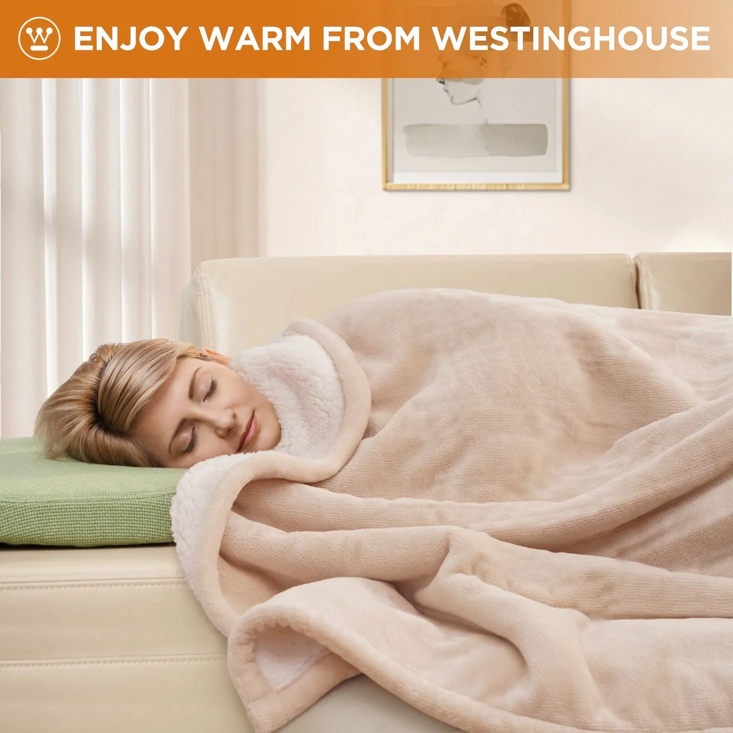 Westinghouse Electric Blanket Flannel to Sherpa