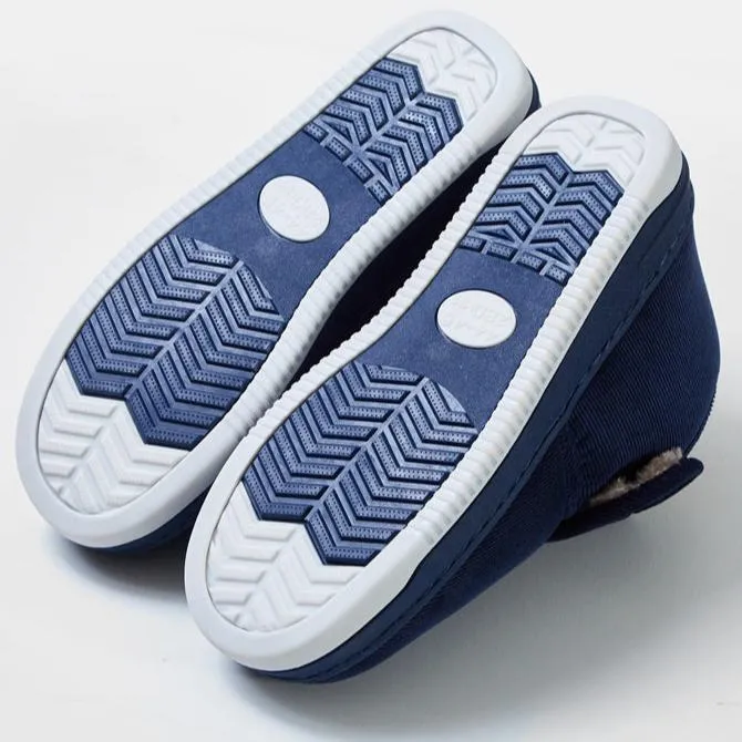 Winter warm soft velcro adjustable house shoes anti-skid